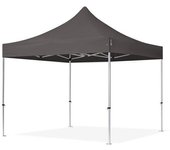 3x3 m carpa plegable, professional aluminio 40mm, gris oscuro