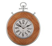 Versa arras reloj de pared decorativo para la cocina, el salón, el comedor o la habitación, marrón, 54x3x39cm