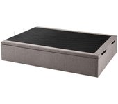Canapé abatible tapizado tokio transpirable altura 34 cm - 90x200 cm - piedra
