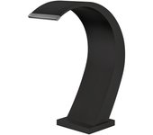 Poolimex cpi003/ang iguazú rociador cascada de piscina 20cm acero s.316 negro mate