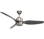 Ventilador dc poniente níquel d.116cm 3 aspas, con led 16w 1600lm 4000k