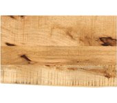 Tablero 60x30x2,5 cm borde vivo madera maciza de mango en bruto