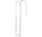 Vevor escalera piscina plástico 2 rampas 4 escalones antideslizantes gruesos capacidad 136 kg piscinas excavadas 122-137 cm terraza jardín casa