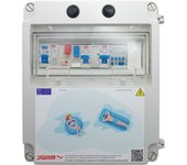 Cuadro eléctrico piscina bomba 0.5cv contactor| fuente alimentación 150w
