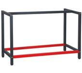 Bastidor para banco de trabajo 125x57x81cm acero antracita-rojo armazón mesa taller banco taller