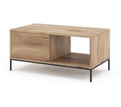 Vicco mesa de centro eliza, roble vikingo, 90 x 50 cm con un cajón