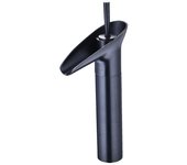 Grifo de baño, grifo de cascada, mezclador de lavabo negro, grifo monomando retro para lavabo, encimera de latón, grifo de baño alto, grifo de lavab