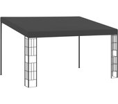 Maison exclusive - cenador con montaje en la pared tela gris antracita 3x4 m
