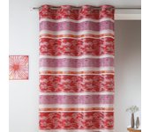 Cortina en jacquard a rayas horizontales