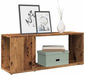 Mueble tv de madera antigua 80x24x32cm madera contrachapada