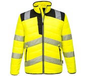 Chaqueta acolchada de a.v bicolor con cintas reflectantes forro interior de insulatex pw371
