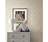 Papel pintado pared geométrico - desiree beige fine decor - rollo de 10 m x 0,53 m