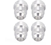 Conectores de rosca de automóvil de aleación de aluminio con rosca macho an8 de 3/4 pulg., 4 piezas, para soldar en accesorios de tubería