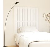 Cabecero de cama，panel de cabecera，decoración de pared madera maciza pino blanco 95,5x3x110 cm cfw94477