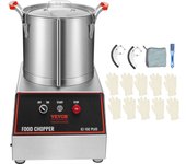 Picadora de verduras procesador de alimentos 1400w batidora vevor de acero inoxidable de 16 cuartos