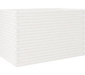 Jardinera madera maciza de pino blanco 110x60x68,5 cm
