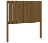 Cabecero de cama madera maciza pino marrón miel 95,5x4x100 cm