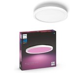 Philips hue white and color ambiance surimu, plafoniera smart rotonda, luce bianca o colorata, dimmerabile, 40w, bianco