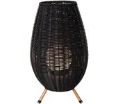 Lucide colin ip44 - lámpara de mesa recargable dentro/fuera - batería/acumulador - led 3 stepdim - 1x3w 3000k - ip44 - negro