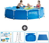 Paquete de piscina - intex - alrededor - 305x305x76 cm + accesorios a1508