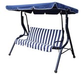 Balancin 3 plazas 170x110x153 rayas azul