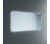 Lineabeta - espejo led polaris 120x80cm con marco gris antivaho