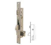 Cerradura para puerta metálica tesa 221625ai con rodillo y palanca deslizante