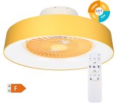 Ventilador de techo box fan beige regulable 22'