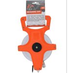 Cinta métrica de 30 m, cinta métrica de fibra de vidrio, 30 m (100 pies), estuche a prueba de golpes, color naranja