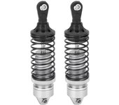 Amortiguadores de metal rc de 100 mm para piezas de actualización de coche rc traxxas slash 2wd (plateado)