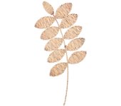 Origen home decor adorno de pared hoja cuadros - adorno pared jardín marrón 68x27x1cm