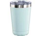 Xavax | taza térmica de 270 ml (vaso térmico con apertura para beber y cierre, mantiene calor y frío hasta 2h, tapa de rosca, acero inoxidable) menta