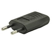 Enchufe eléctrico macho de 2 polos, 6 a