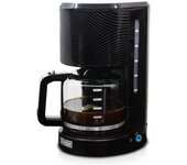 Cafetera goteo 10 tazas máquina de café filtro reutilizable, función mantener caliente, 1,25 l, briebe, negro, cm1171blk