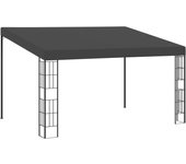 Cenador de jardín con montaje en la pared tela gris antracita 3x4 m cfw31703