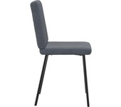 Pack 4 uds sillas de comedor | silla de cocina terciopelo gris oscuro cfw88265