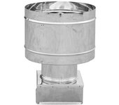 Chimenea 4 vientos base cuadrada acero inox mm 320x320