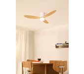 Wind lite - ventilador de techo 40w silencioso ø132 cm apto para interior y exterior con mando a distancia