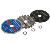 Silverline - discos de corte para mini sierra circular, 3 pzas ø85 mm, agujero: ø15 mm