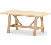 Mesa comedor jardin 168x87 de madera y ceramica beige- bisbal