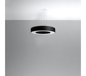 Araña astrona slim 50 negro led con bombilla 4000k - 50x50x102cm sollux