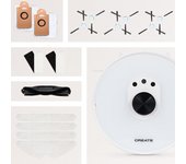 Create - pack netbot ls27 robot aspirador láser con base de autodescarga + set repuestos completo