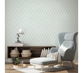 Papel pintado autoadhesivo con tintas eco, y libre de pvc, rollo de 129 x 260 cm simetria