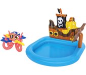 Bestway piscina hinchable parque de juegos pirata 140x130x104 cm +2 años jardin 52211