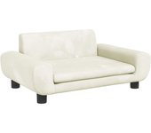 Sofá para niños | sofá de salón | sofá de descanso de terciopelo crema 70x45x33 cm cfw381482