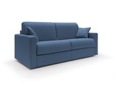 Chris sofá cama convertible en tejido impermeable 186 cm (mat. 140x197) azul