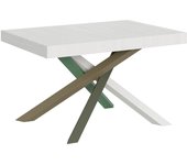 Mesa extensible 90x140/244 cm volantis estructura fresno blanco 4/a