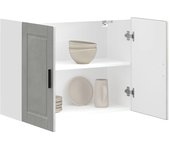 Mueble de pared cocina | armario de cocina porto madera ingeniería gris hormigón cfw94539