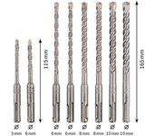 8tlg. set de taladro de martillo sds puls-5