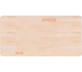 Encimera de ba?o madera maciza sin tratar 100x50x2,5 cm